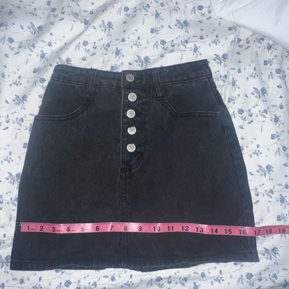John Galt / Brandy Melville Black Denim Skirt